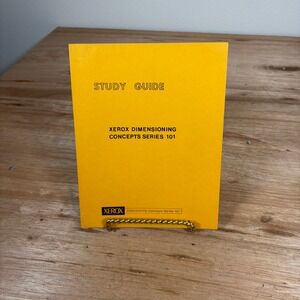Vintage 1971 Xerox Dimensioning Concepts Series 101 Study Guide Technical Manual